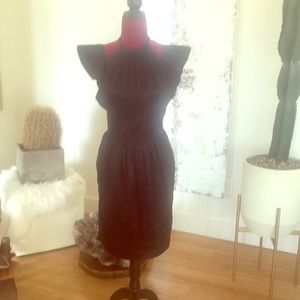 Cynthia Rowley black silk dress size 2